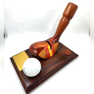 Business Card holder & Pen Holder Made With Real Vintage MASON RUDOLPH Golf Club